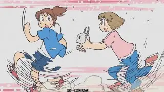 Midori and Niikura dug up a demon skull - City the Animation anime