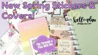 Kellofaplan Spring Release | Sticker Books & Planner Covers | Flip Through & Plan With Me