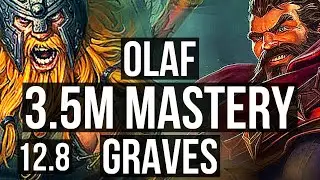 OLAF vs GRAVES (TOP) | 3.5M mastery, 900+ games, 12/3/12, Legendary | KR Diamond | 12.8