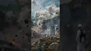 Massive Quarry Explosion Triggers Apocalyptic Rockslide VFX | CDVFX00033 #shorts #MegaDisaster