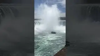 Moments in Niagara Falls before the Eclipse #shorts #eclipse #niagarafalls