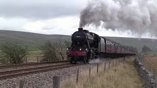 LMS 48151 Barks away on the Pendle Dalesman  27/10/18.