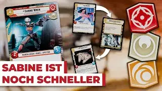 Das neuere Aggro Sabine Gelb Deck - Star Wars Unlimited Deutsch
