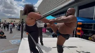 Big Nasty Nate vs Harshaw Smith Indy Wrestling! CWA Taco Fest Modesto CA 04/26/25