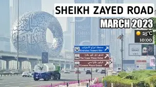 Dubai Walk 4K | Sheikh Zayed Road | United Arab Emirates 🇦🇪
