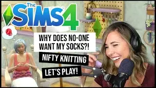 Sims 4 Nifty Knitting Let's Play, Episode 1! First Look Review  xameliax