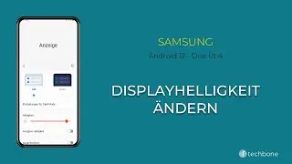 Display-Helligkeit einstellen - Samsung [Android 12 - One UI 4]