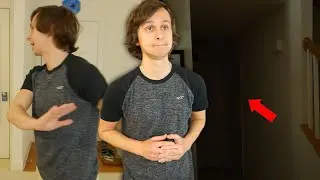 When you have to walk down a creepy hallway