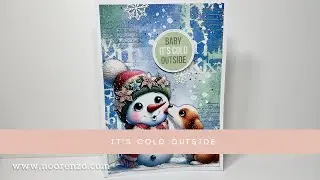 Card making with the Snowmen Kisses collection by Jolanda