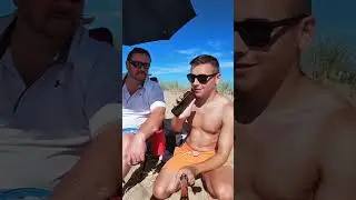 &ldquo;do you think i&rsquo;m gay&rdquo; 🧐😂(beach interview)