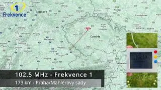 [Scatter] Frekvence 1 (Czech Republic) - 102.5 MHz - received in Lower Bavaria, Germany