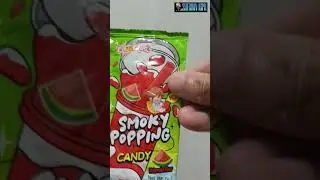 Smoky Popping Candy ASMR SOUNDS | Watermelon Flavor #poppingcandy #asmrcandies #satisfyingasmr