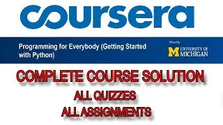 Coursera Python for Everybody EP-14 | Complete Course Solution | Shoeb Solves