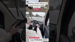 Enclosed mobility scooter test drive! Call 905.856.3212