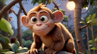 max monkey finds his tail | silly jungle rhyme for toddlers | fun learning animal body parts song