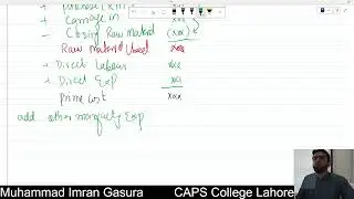 Manufacturing Account Lecture # 2, PRC 4, Introduction to Accounting
