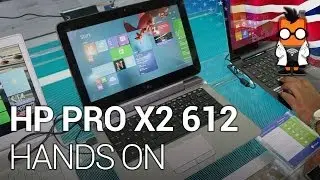 HP Pro X2 612 12.5 professional tablet with keyboard dock hands on at Computex 2014 [ENG]