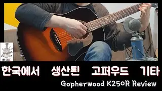 한국에서 생산된 고퍼우드 기타 - Gopherwood K250r Review-