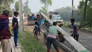 Loading electric pole