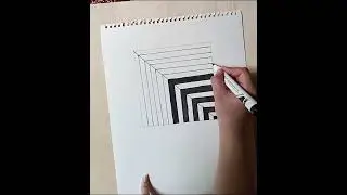 Line Art Optical illusion _full drawing video 