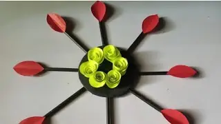 Easy & Beautiful wall hanging ideas|paper flowers wall decor Ideas|Craft Demand
