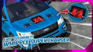 How To Make Whipple SuperCharger Design Tutorial Car Parking Multiplayer