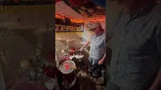 Crazy Drummer homemade drum practice studio