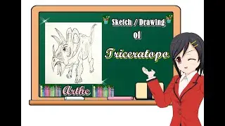 Beginner Easy Basic Arts -Triceratopo
