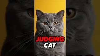 British Shorthair in Full Judging Mode. #shorts
