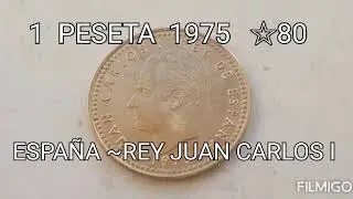 ●ERROR● 1 PESETA 1975 *80 ~ ESPA&Ntilde;A. &iexcl;Valiosa moneda!.