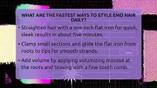 What Are The Fastest Ways To Style Emo Hair Daily? - Emo Kid Forever