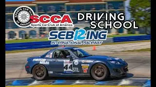 SCCA Driving School - Heat 1/ Race STL #44 Miata MX-5 at Sebring International Speedway May 20-21