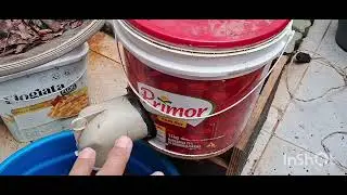 Como fazer triturador para folhas seca caseiro #folhas
