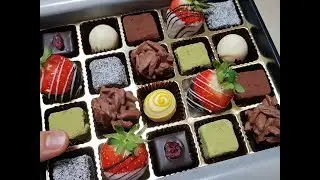 '1탄' 발렌타인데이: 파베 초콜릿 만들기/ Royce Pave Chocolate Recipe