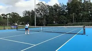Tennis on a summer morning