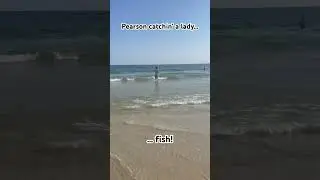 Surf fishing in Alabama- Pearson caught a big lady fish! #surffishing #catchinladies #beachfishing