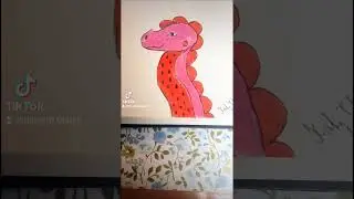 I drew a new dragon 💓 but this time it's strawberry 🍓