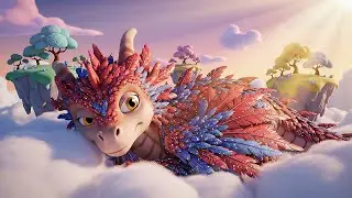 Fortnite Mini Dragon Slept on a Rainbow Cloud | Nursery Rhymes for Kids Songs
