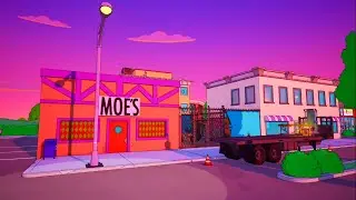 Springfield Town Square [Evening] | Fortnite Ambience