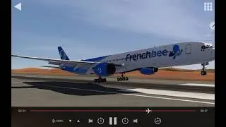 Frenchbee airways A350-1000 landing Perth