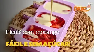 Sugar-free strawberry popsicle