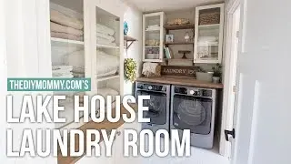 Classic Cottage Laundry Room Tour | Mom's Lake House | The DIY Mommy