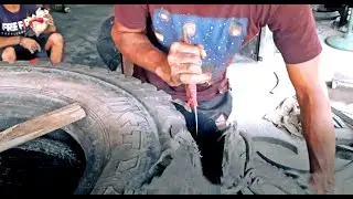 Tire Cutting Tools With Cutter Knife By Expert Man | Manual Tire Cutting For Making Rubber Crafts