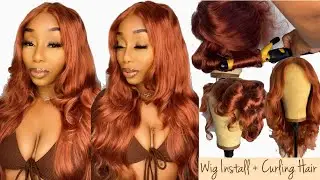 The perfect FALL color 🍁🔥 | Ginger Wig Install | VERY Beginner Friendly* | ft Mslynn Hair