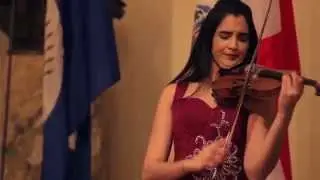 Aisha Syed performs at the OAS in Washington DC