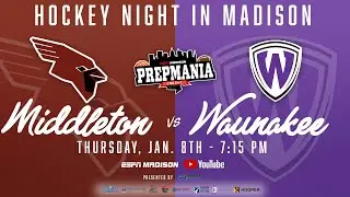 LIVE: Hockey Night in Madison: Middleton at Waunakee Boys Hockey🎙️