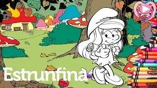 Smurfs A Aldeia Perdida  - Colorir a estrunfina