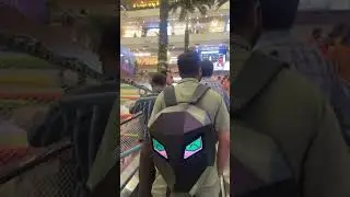 Led Light Bag in Mall Reaction 😱😱 #shorts #youtuber #ytviral