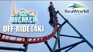 Ice Breaker Off-Ride (4K) - SeaWorld Orlando - Non Copyright