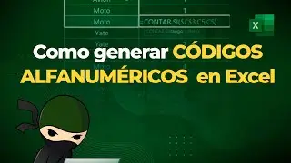 Como generar CÓDIGOS ALFANUMÉRICOS AUTOMÁTICOS en Excel (Excelente para Planilla de Ventas)